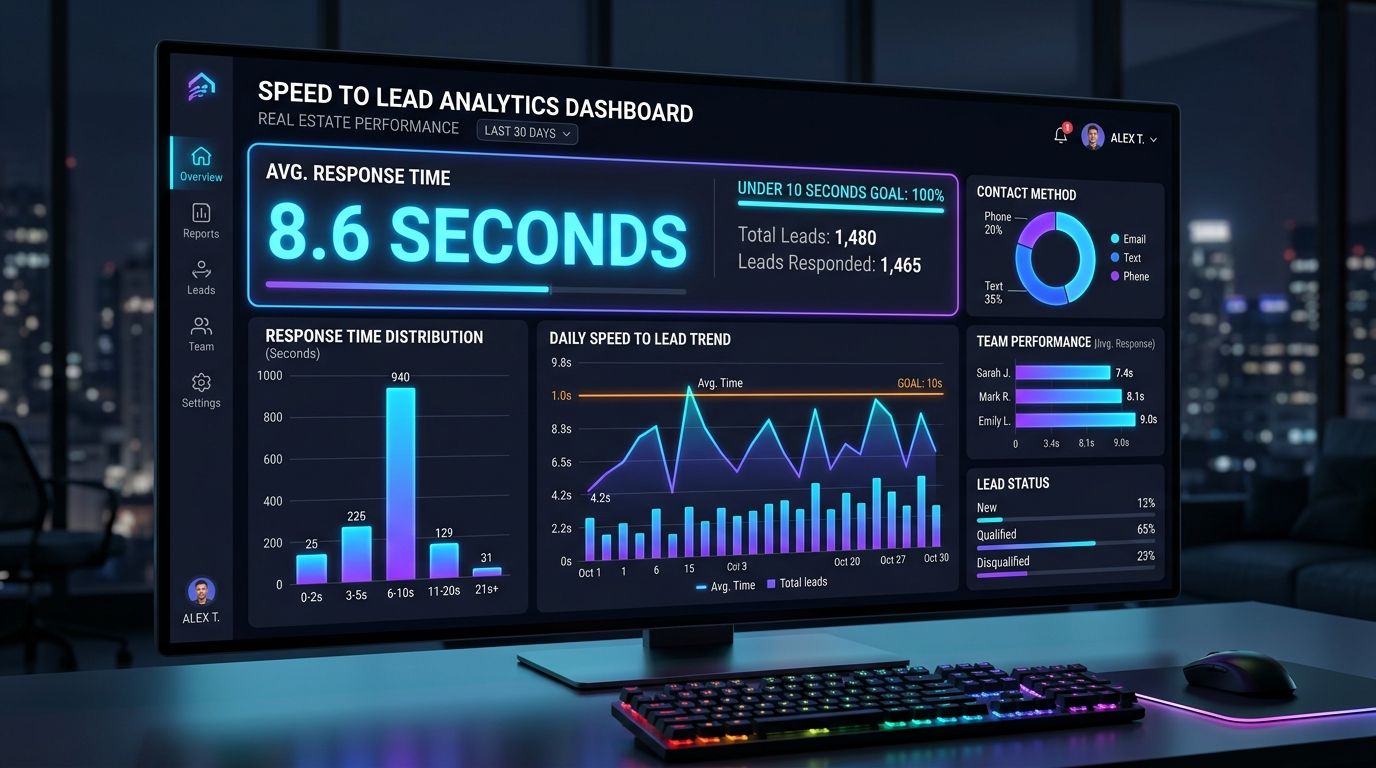 AI Speed to Lead Real Estate Analytics Dashboard