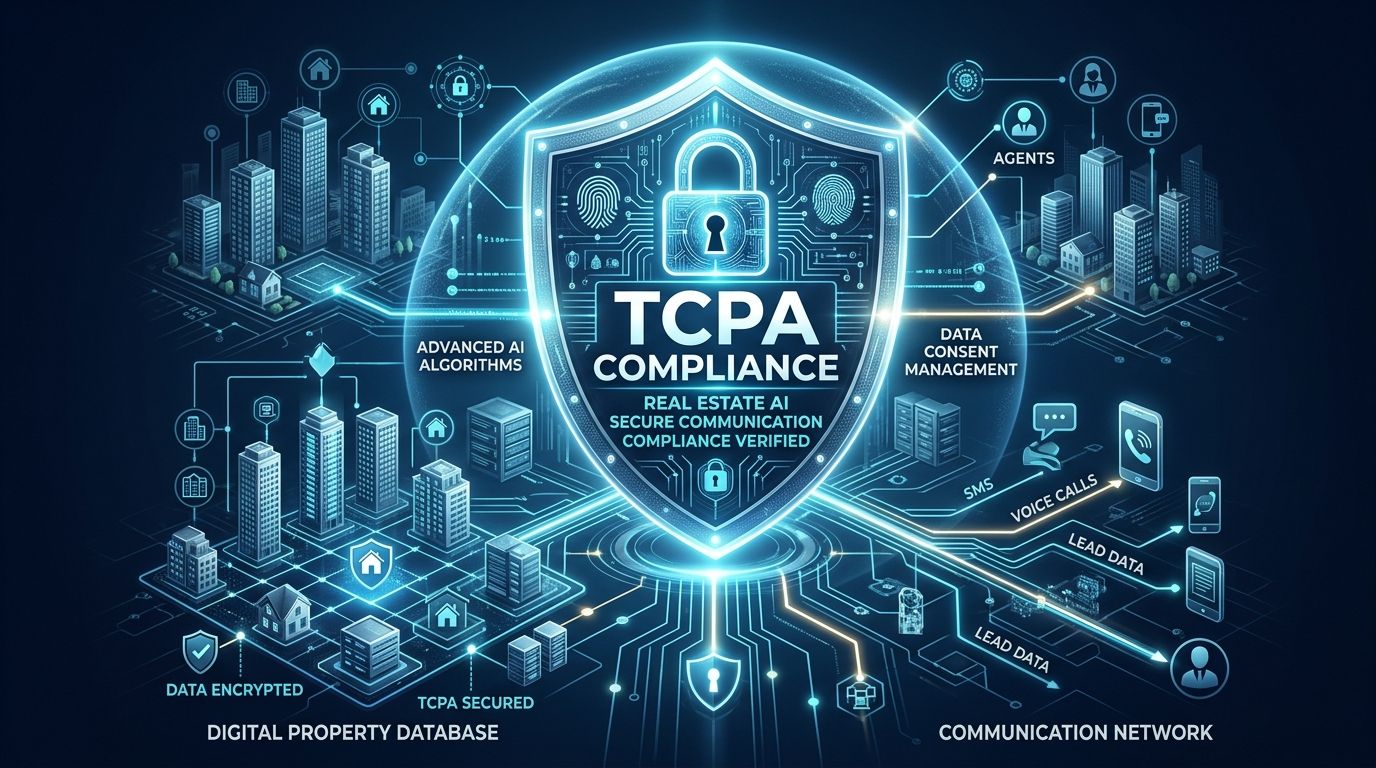 Gavel and smartphone representing TCPA compliance for AI calling in real estate